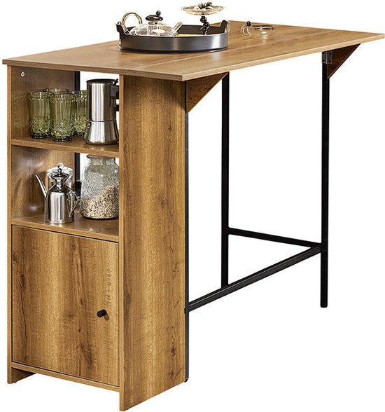 CHOEZON Opvouwbare eettafel, beweegbare eettafel, keukentafel voor