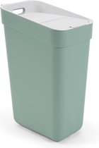 65 liter zilver metallic vuilnisemmer kunststof - CURVER DECO BIN