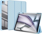 Dux Ducis Toby Tri-Fold Book Case met Wake/Sleep - Geschikt voor iPad Air 13 (2024) Hoesje - Blauw