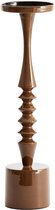 Light&living Bougeoir Ø11x40 cm MISTRY brun foncé brillant