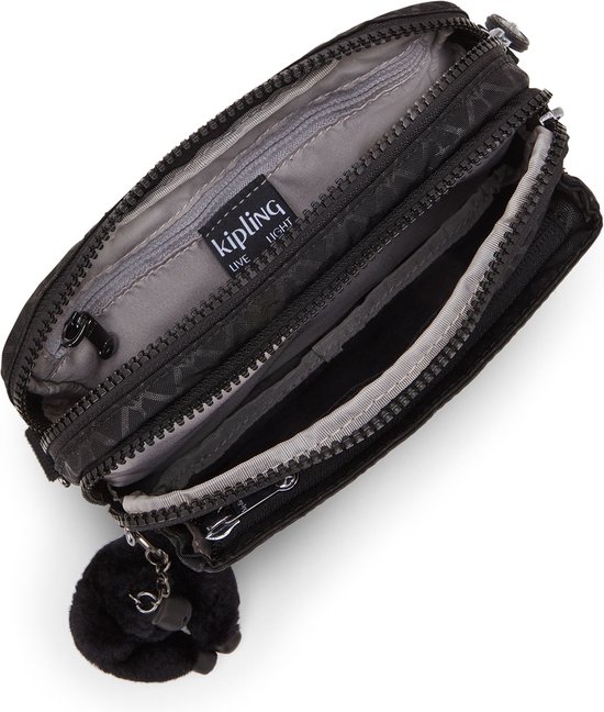 kipling Sac à épaule bandoulière Sac banane Basic Plus Abanu Multi Convertible Crossbody Signature Emb Noir