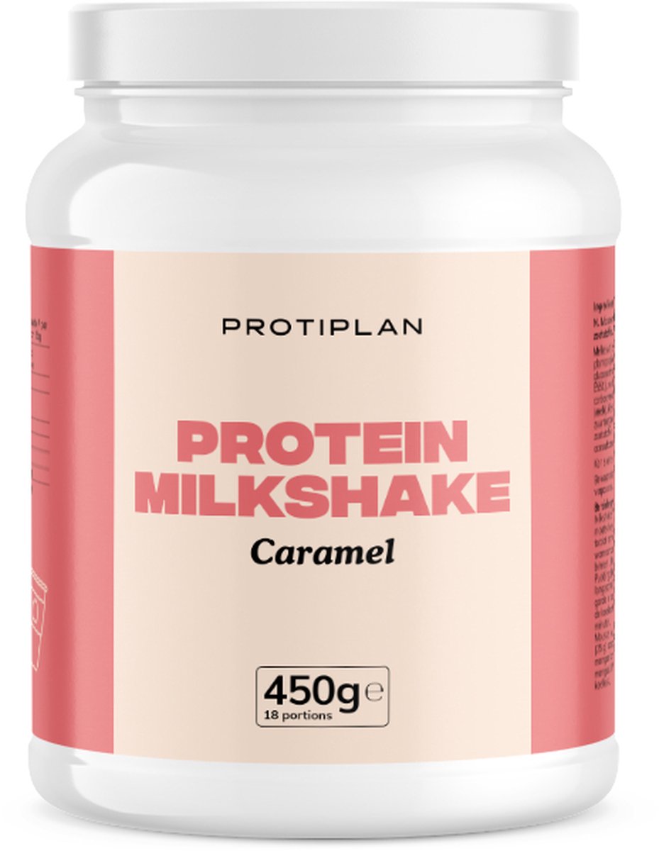 Goedkoopste Protiplan | Voordeelpot Milkshake Karamel | 1 x 450 gram | Eiwitdieet | Proteïne shake | Past in een koolhydraatarme levensstijl| Eiwitpoeder | Proteine shake | Past in een koolhydraatarme levensstijl