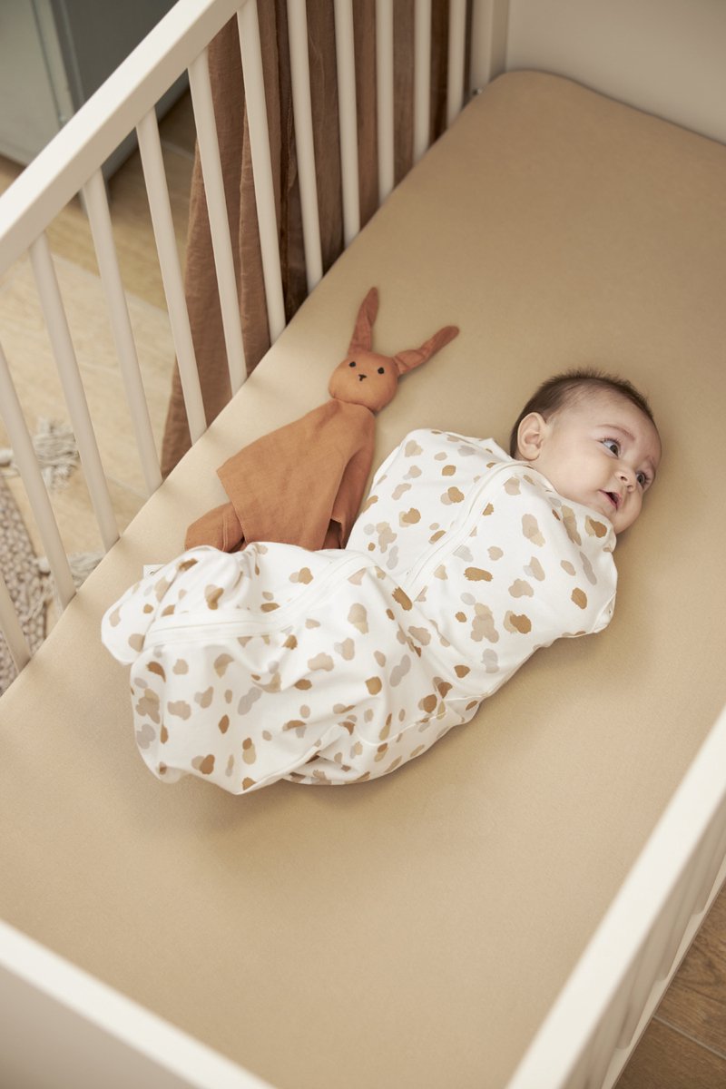 Meyco Baby Uni hoeslaken ledikant - 2-pack - sand - 60x120cm – foto 7