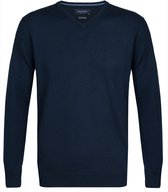 Profuomo Originale Slim Fit - heren trui wol - blauw -  Maat M