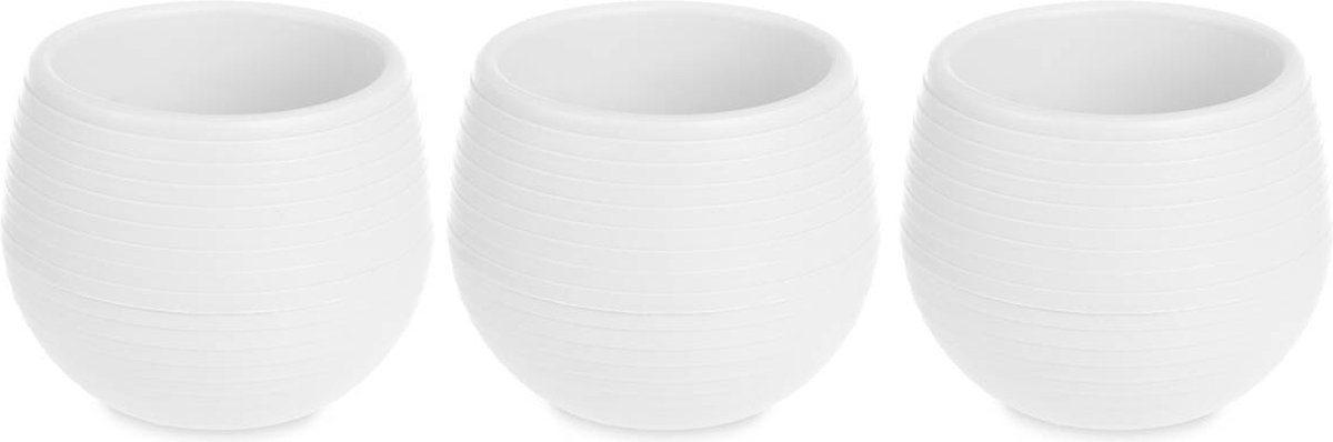 Zelfwaterende bloempotten, Ø 10 cm, set van 3