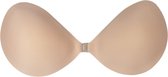 Plak bh - Plack bh push up - Zelfklevende bh - Plak beha- Beige - Maat B - MAGIC Bodyfashion Backless Beauty Beha - Strapless bh - Bh accessoires - Bh zonder bandjes - Bh voor open rug
