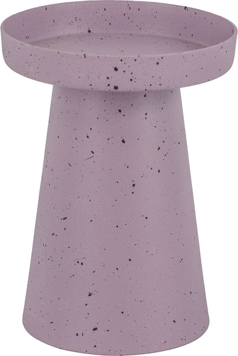 homebound by ky Metalen kaarsenstandaard lila dots Paars