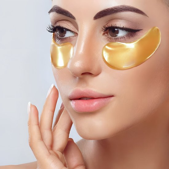Collageen Oogpads - 20 Stuks/10 paar - Oogcrème - Gold Collageen Eye Patch - Voor Donkere Kringen en Wallen Rondom de Ogen - Gezichtsmaskers & -Strips - Eye Mask - Oogmasker 10 stuks