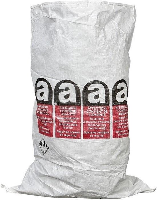 Sac Polyéthylène 80x120 Lot De 10 Sacs | Sac Amiante Avec Double Sachet Interne 80x120 | 25KG | 80L | Pack De Sac A Gravat