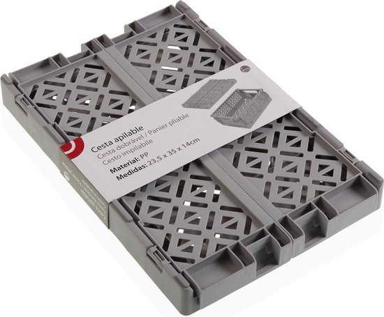 Versa Opvouwbare Doos Versa Grijs Polypropyleen 35 X 14 X 23,5 Cm | bol