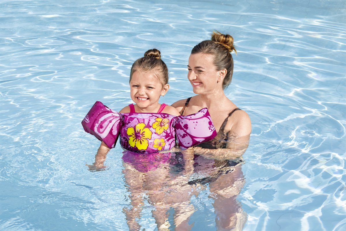 Bestway Puddle Jumper Tropische Bloemen - Verstelbare Zwembandjes voor Kinderen - Draagkracht 15 - 30 kg size — afbeelding 13