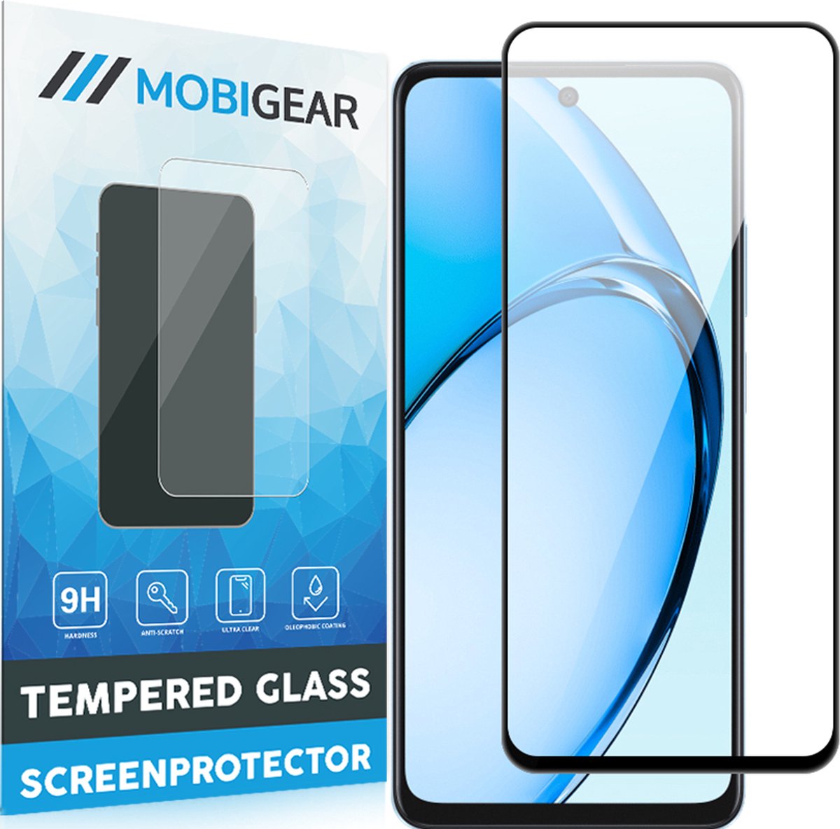 Mobigear Screenprotector geschikt voor OPPO A60 Glazen | Mobigear Premium Screenprotector - Case Friendly