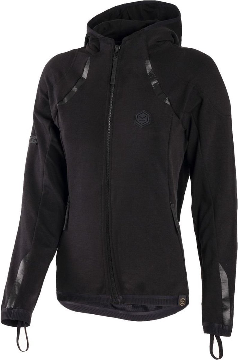 Knox Shield Dames Full Zip Hoody Zwart - Jas