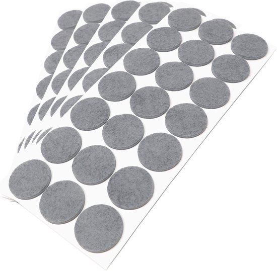 Adsamm® / 150 x zelfklevende viltglijders/Zwart/ø 22 mm/Rond