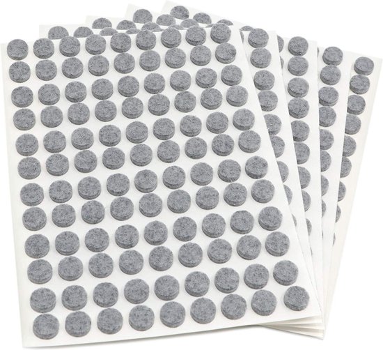 Adsamm® / 24 x zelfklevende viltglijders/Grijs/ø 60 mm/Rond/ Meubelviltglijders met een dikte van 3,5 mm/Meubel- en vloerbescherming Adsamm® / 24 x zelfklevende viltglijders/Grijs/ø 60 mm/Rond/ Meubelviltglijders met een dikte van 3,5 mm/Meubel- en vloerbescherming