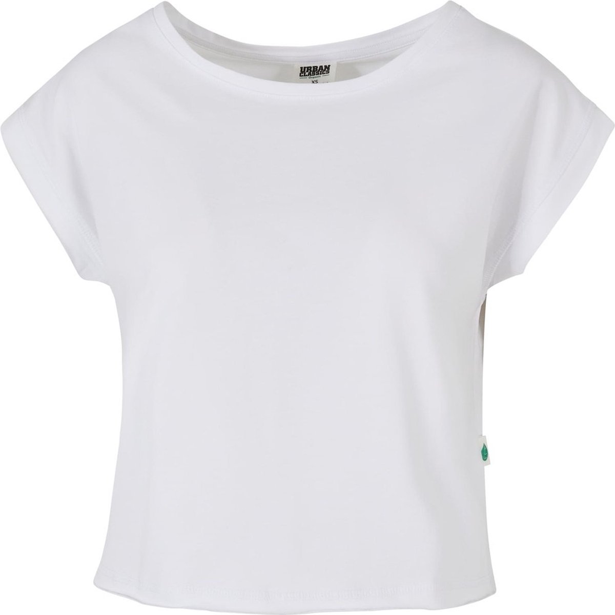 Urban Classics Damen T-Shirt Ladies Organic Open Edge Tee -2XL Wit