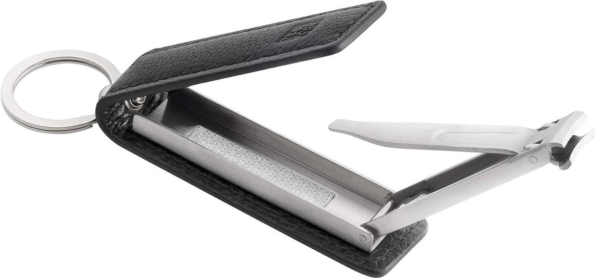 Nagelknipper met Sleutelhanger Zwart - duurzaam, handig