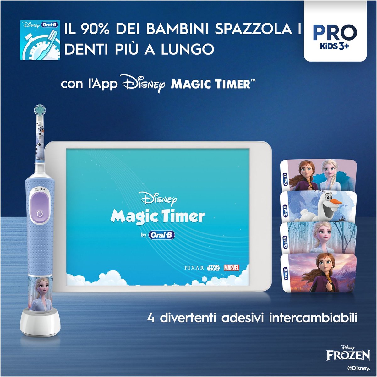 Afbeelding 3 van Oral-B Vitality Pro Frozen - Elektrische tandenborstel - Reisetui