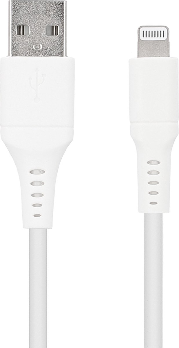 USB naar Lightning Kabel - MFI - Grab 'n Go - 1 meter - Wit