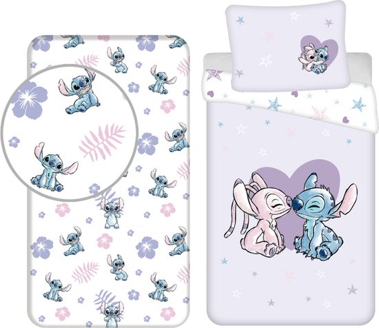 Lilo & Stitch Housse de Couette + Hoeslaken - Violet