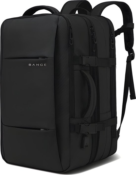 ACROPAQ Sac à dos - Sac à dos de voyage 45 L, Matériau imperméable, Sac à dos avec compartiment pour ordinateur portable, Port USB inclus, Étui de transport ergonomique - Sac à dos de voyage, Sacs de voyage