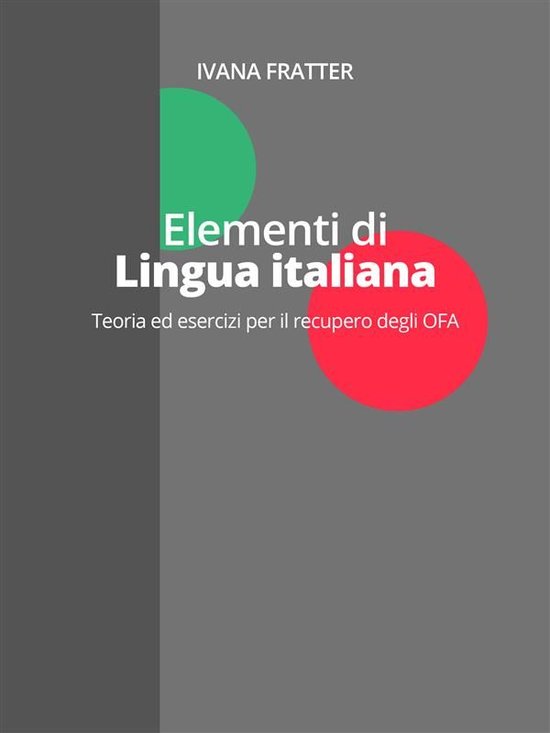 Elementi di lingua italiana - cover