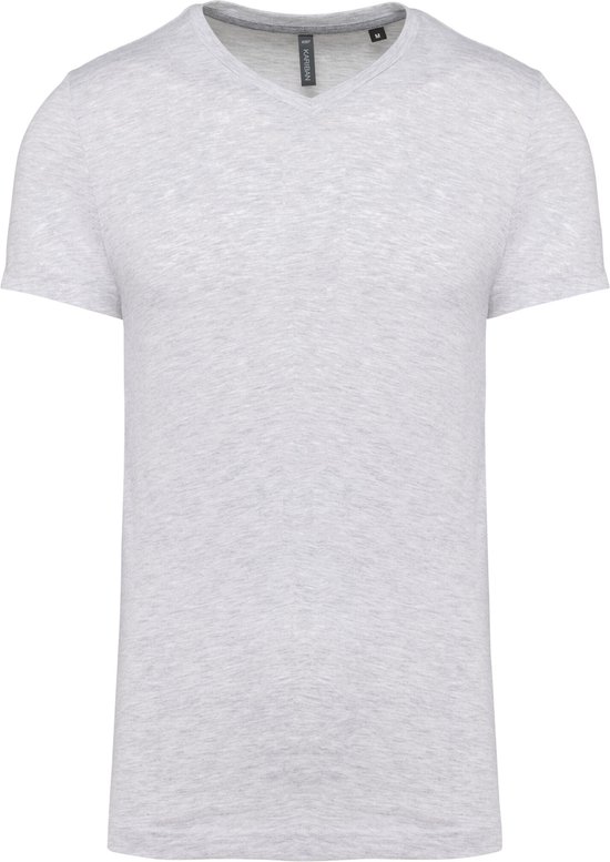 T-shirt Homme Kariban - Col V - Manches Courtes - Coton Uni - Modèle K357 - Taille Régulière Slim