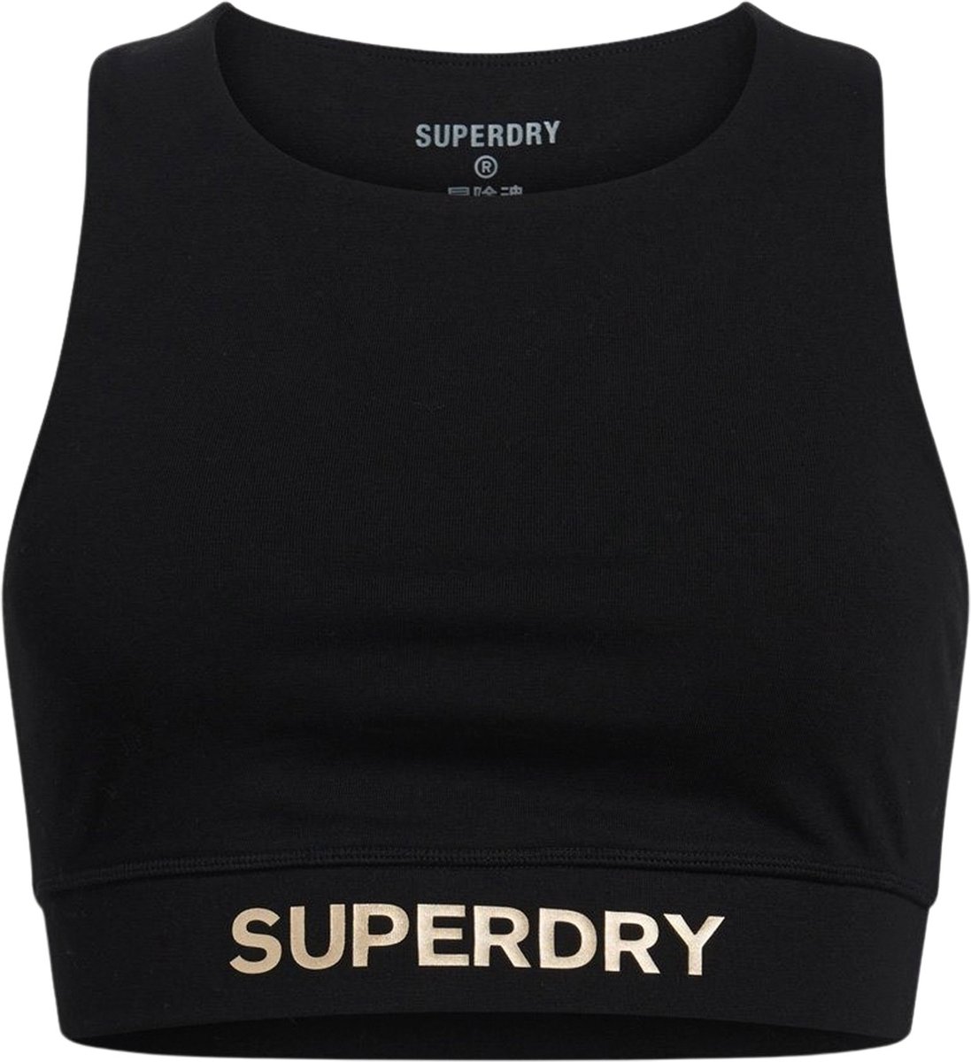 Superdry Sportswear Logo Top Dames 38 Zwart