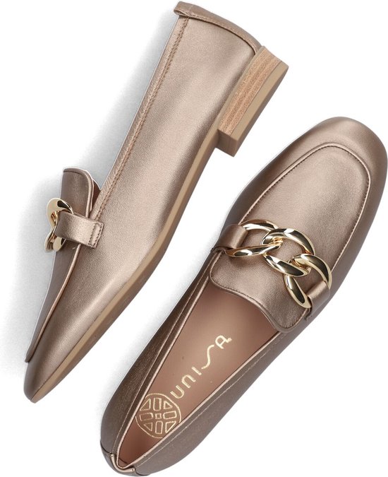 Unisa Buyo Loafers Instappers Dames Goud Maat 39 bol