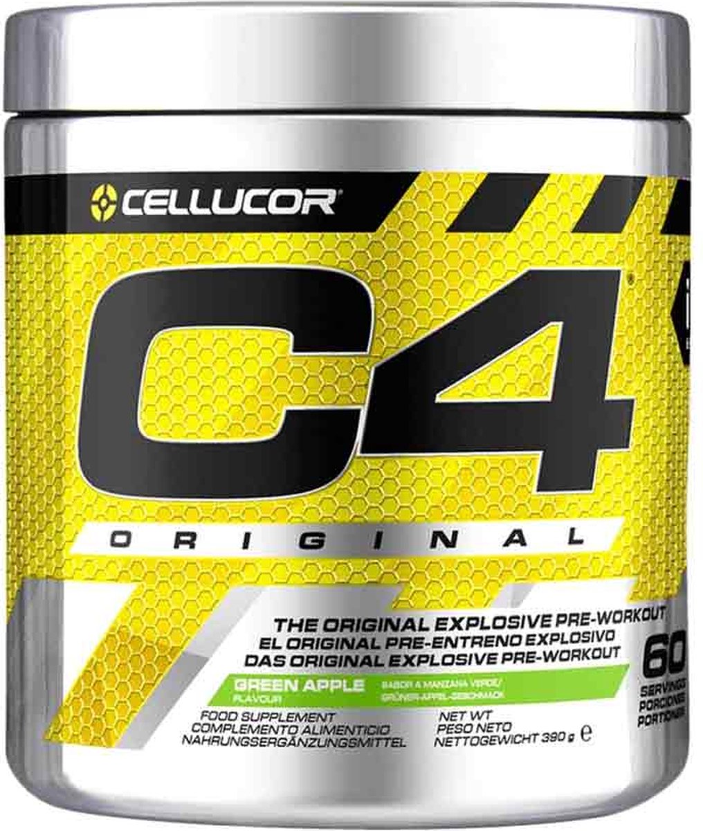 Goedkoopste Cellucor C4 Original Pre Workout - Green Apple - 60 shakes (400 gram