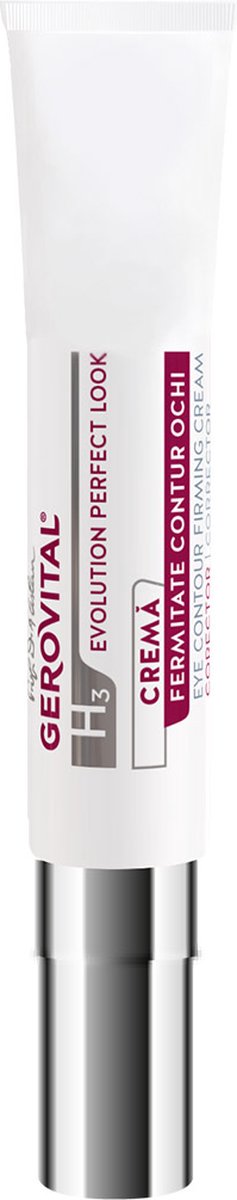 Goedkoopste Verstevigende crème voor oogcontouren - Vermindert donkere kringen - Corrector - 4D hyaluronzuur en natuurlijke wilde rozenolie - Vitamine C en cafeïne - Gerovital Perfect Look - 15ml