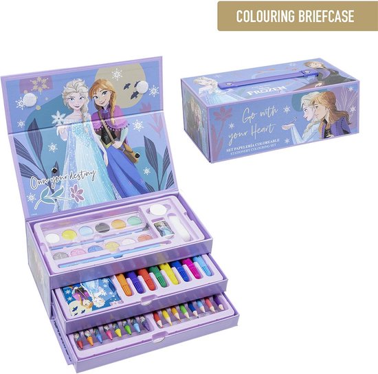 Foto: Frozen disney tekendoos tekenen tekenset kleuren 44 pieces