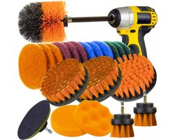 Bigstren 22-delige Boormachine Borstelset - Maak Alles Schoon met Gemak