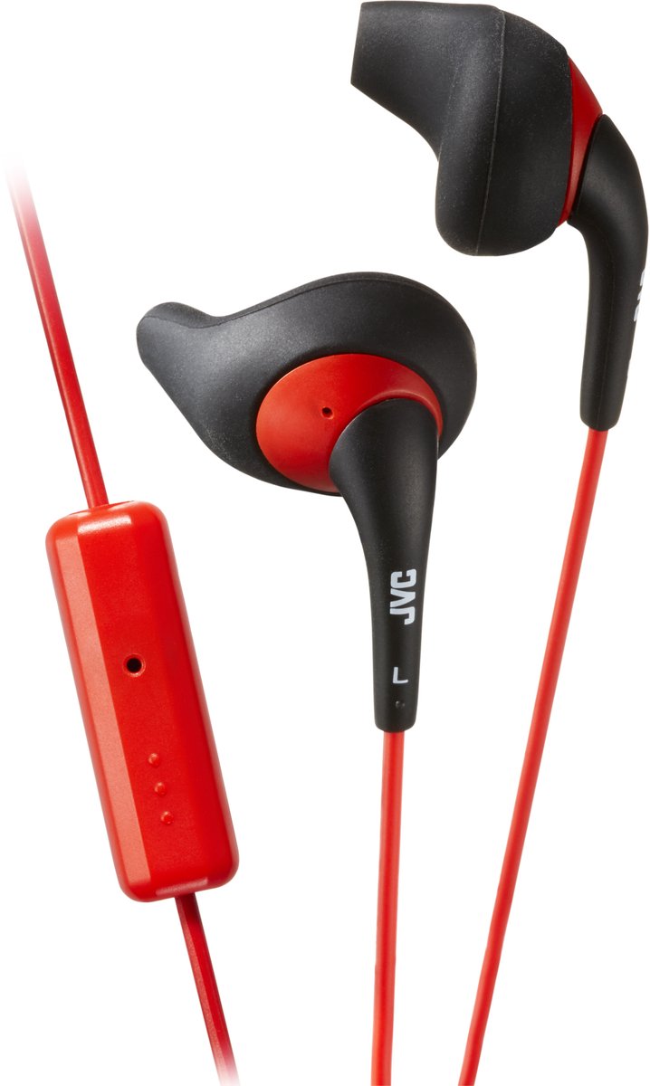 JVC HA-ENR15-BRE - In Ear hoofdtelefoon - Zwart/Rood