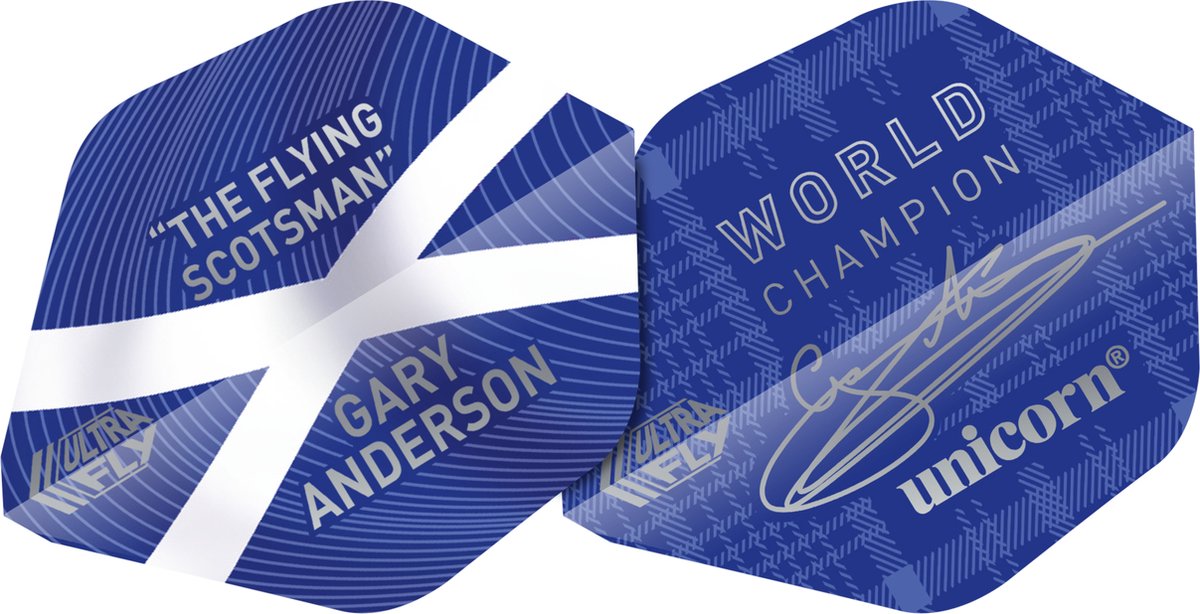 Unicorn UltraFly Blue Gary Anderson AR1 - Dart Flights