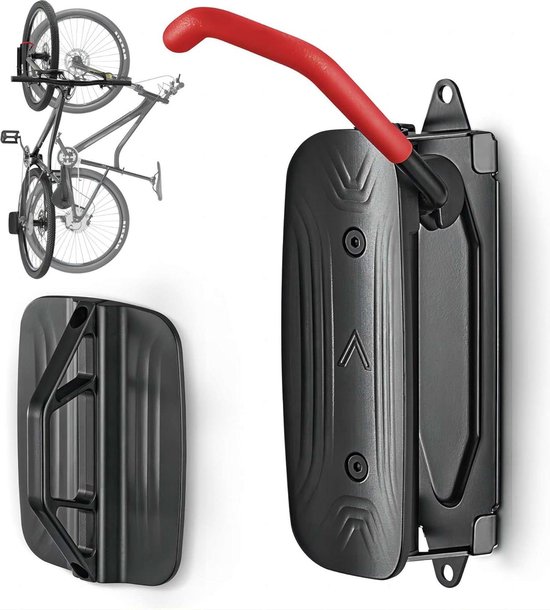 WELDUN Fiets Wandmontage, Fietshanger Rek, Draaibare Fietshouder, Verticale Fiets Opslag Rek voor Garage en Binnen Gebruik, Draagvermogen 30kg