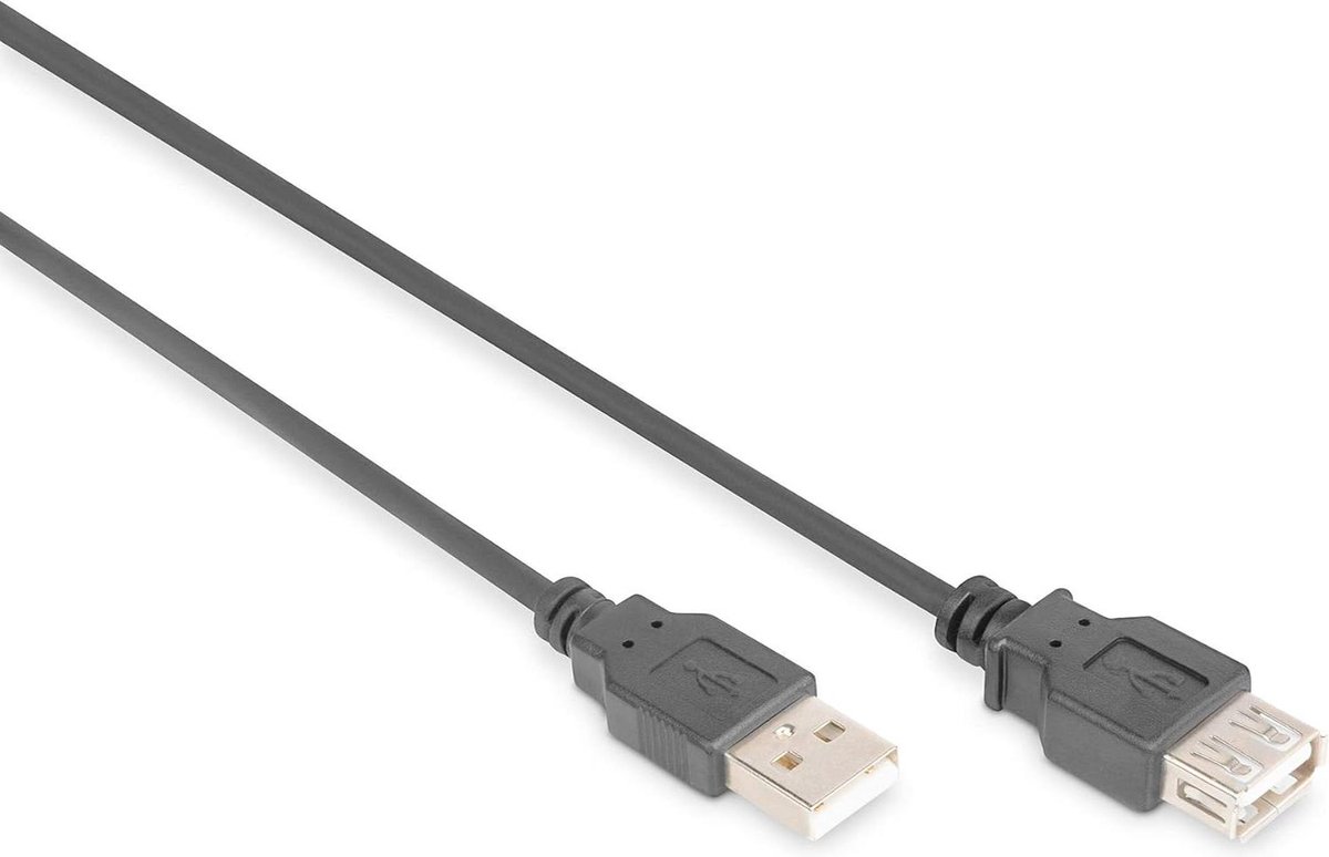 Verlengkabel USB 2.0 - 18 m - USB A naar USB A - 480 Mbit/s - zwart