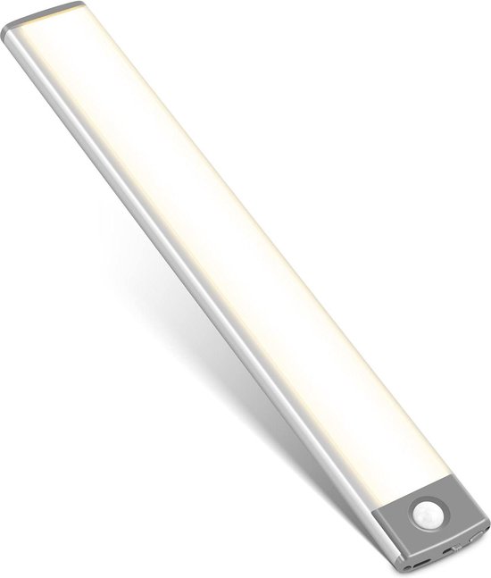Keukenverlichting Onder De Kast, 2-pack Kastverlichting Met 54 LED Oplaadbare Bewegingssensor Keukenverlichting Met Magnetische Stickers Voor Kledingkast Clos