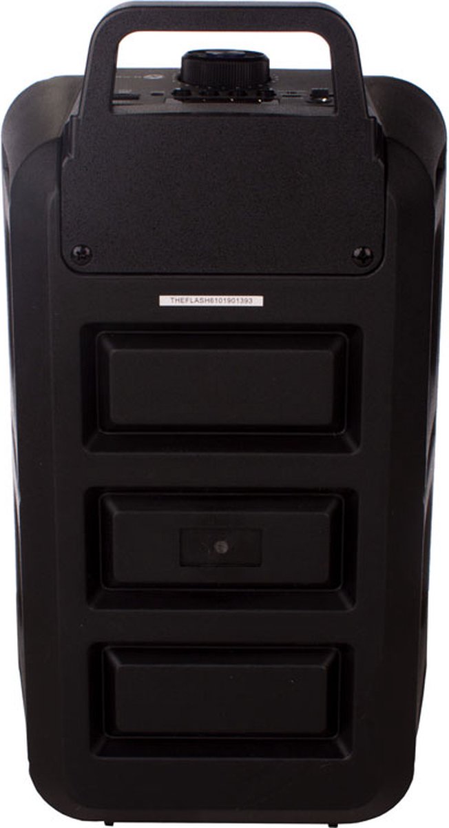 N-GEAR Altoparlante Karaoke Portatile Flash 610 - 100W, Bluetooth, MP3, Microfono Incluso, Powerbank, Luci LED - 5