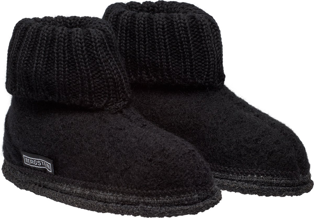 Bergstein Cozy Unisex Junior Sloffen - Black