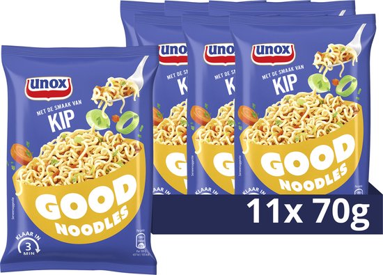 Unox Good Noodles - Kip - 11 x 70 g - Voordeelverpakking