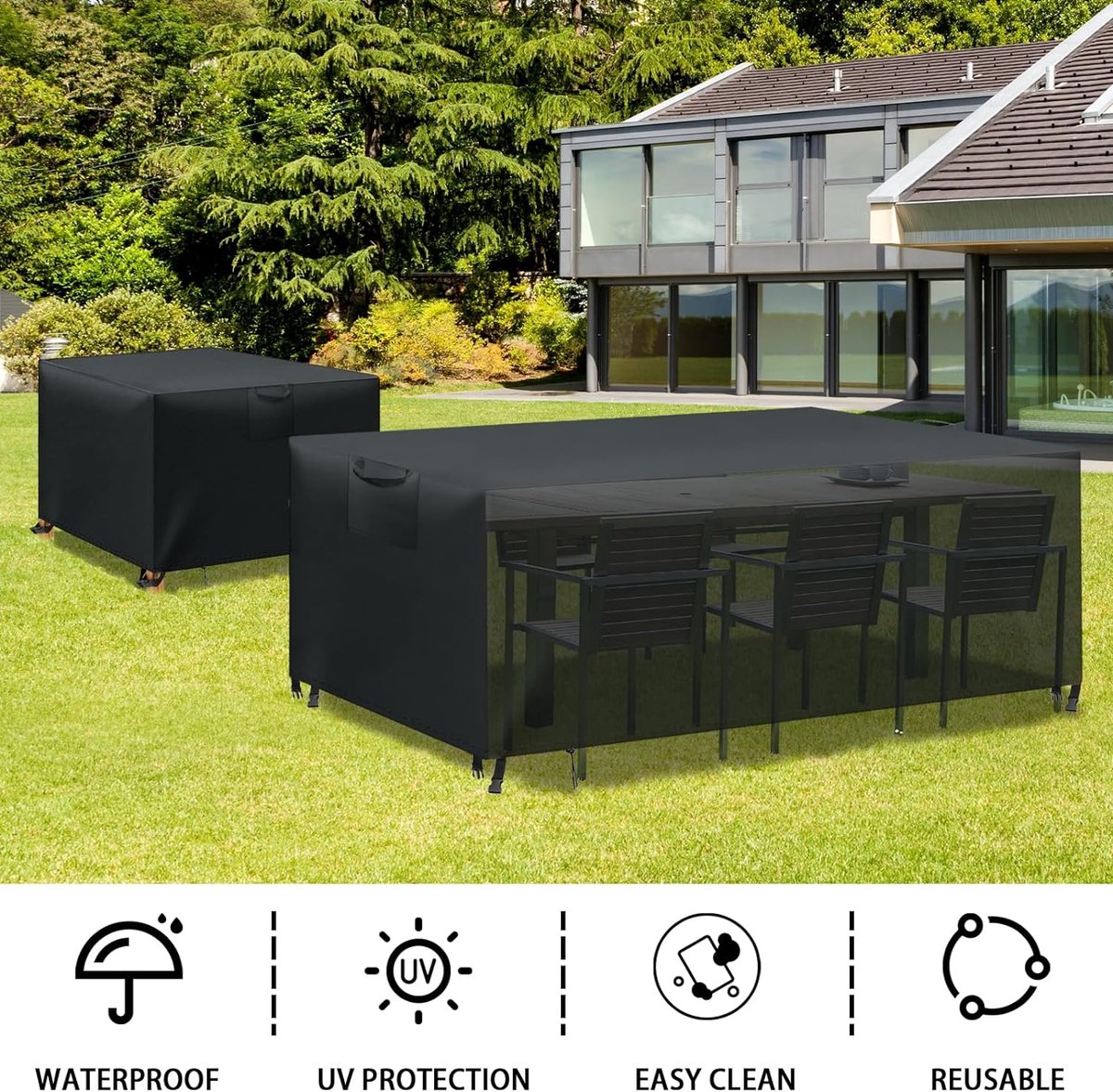 Housse Hivernage Table Jardin - Imperméable Et Anti-UV Pour Terrasse