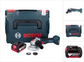 Bosch GWS 18V-10 Profi-accu haakse slijper 18 V 125 mm borstelloos + 1x accu 5.0 Ah + L-Boxx - zonder oplader