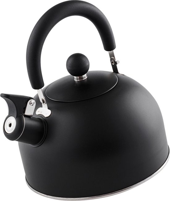 Bouilloire sifflante en acier inoxydable Zwart 2 l - Bouilloire avec sifflet - Bouilloire