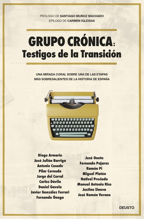 Deusto - Grupo Crónica: Testigos de la Transición - cover