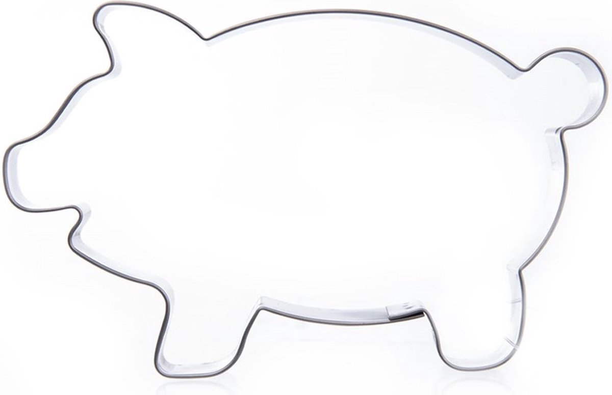 Koekjessnijder Edelstaal Varken 7 cm - Vormen - Uitsteekvorm - Cookie - Cutter - Uitsteekvormpjes - Koekjes - Bakken