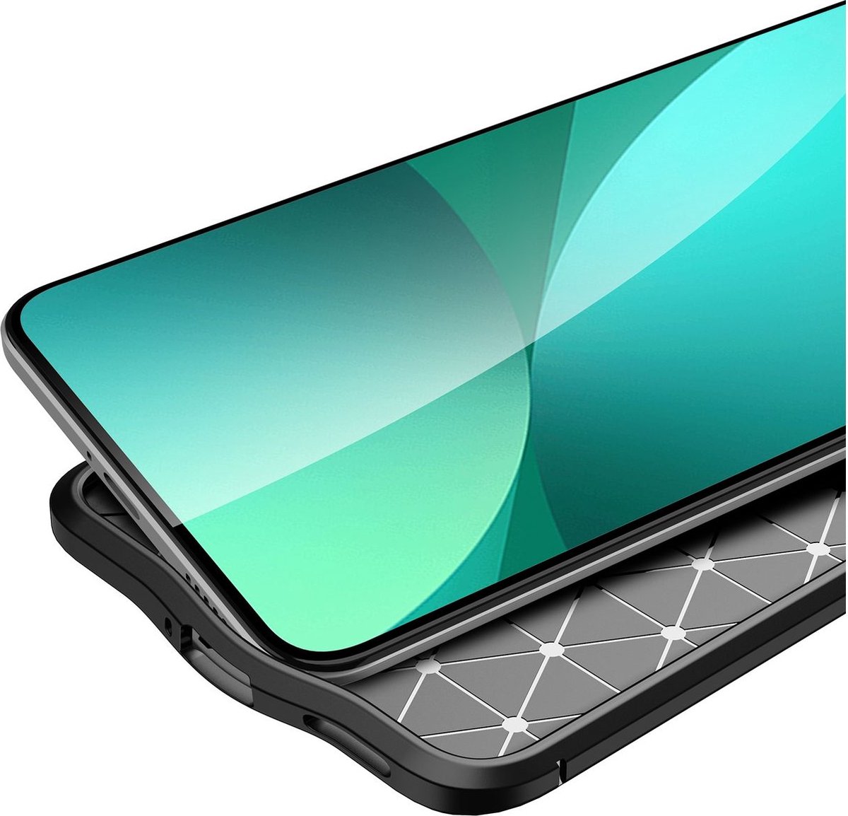 Mobigear Hoesje geschikt voor Xiaomi 12 Lite Telefoonhoesje Flexibel TPU | Mobigear Luxury Backcover | 12 Lite Case | Back Cover - Zwart