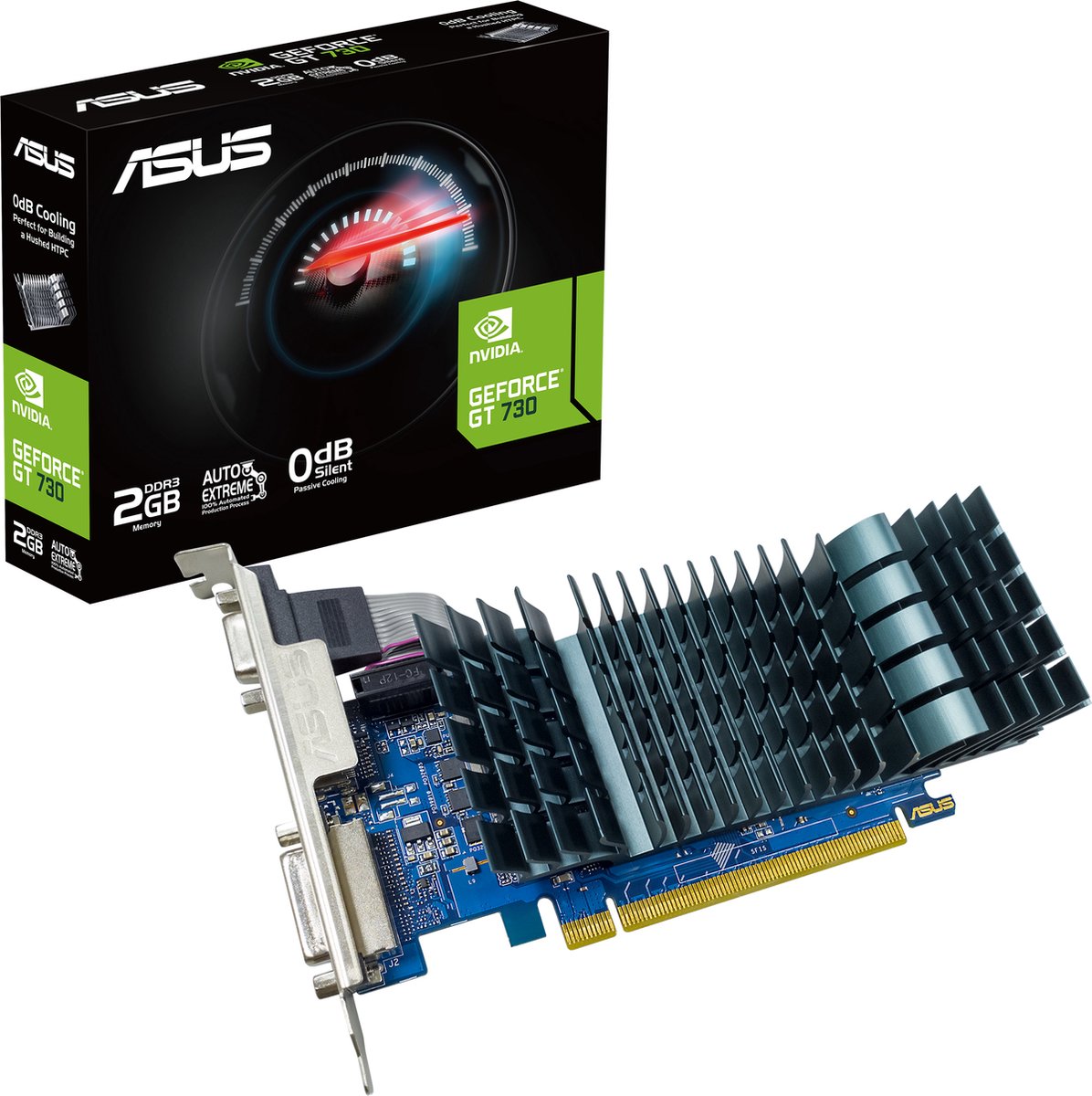Graphics Card Asus Gt730-Sl-2Gd3-Brk-Evo 2 Gb Gddr3 videokaart - afbeelding 5