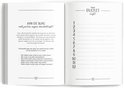 Open bucketlist boek met de titel 'Aan de slag met jullie eigen bucketlist!' en een lijst met nummers voor uitdagingen.