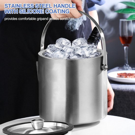 IJsemmers 1L Geïsoleerde Roestvrijstalen IJsemmer - Cocktailbarfeesten